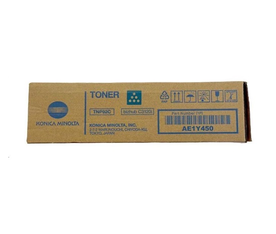 Minolta Toner TNP-92C, azurový do bizhub C3120i (4k)