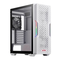 ADATA XPG case STARKER AIR Mid-Tower, bez zdroje, 1x 120mm + 1x 120mm ARGB, Bílá