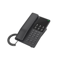 Grandstream GHP621W, hotelový VoIP telefon, 2 linky, 2 SIP účty, Wi-Fi, HD Audio, 3 cestná konference, Černý