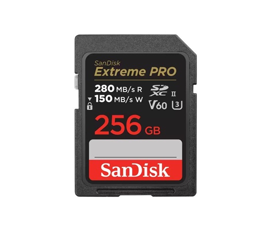 SanDisk SDXC karta 256GB Extreme PRO (280 MB/s Class 10, UHS-II V60)