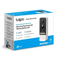 TP-Link Tapo D230S1 Chytrý video zvonek Tapo T230S1 1xTapo D230, 1xTapo H200 (5MP, 2K, WiFi, IR 8m, 1xGbE, microSD)