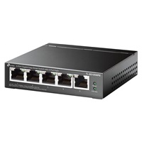 TP-Link Easy Smart switch TL-SG105MPE (5xGbE, 4xPoE+, 120W, fanless)