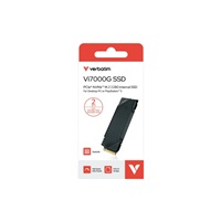 VERBATIM SSD Vi7000G Internal PCIe NVMe M.2 SSD 2TB , W 6700/ R 7400MB/s