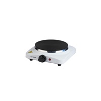 Orava VP-81 W elektrický vařič, 1500 W, regulace teploty, 1 plotýnka, manuální ovládání, průměr 185 mm, bílá