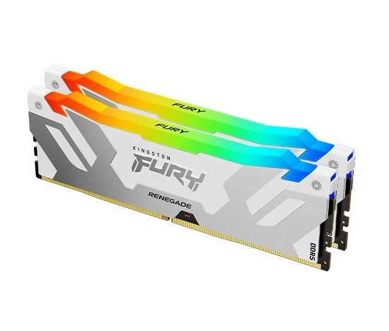 KINGSTON DIMM DDR5 32GB (Kit of 2) 6800MT/s CL36 FURY Renegade Bílá RGB XMP