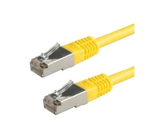XtendLan patch kabel Cat5E, FTP - 0,5m, žlutý (prodej po 10 ks)
