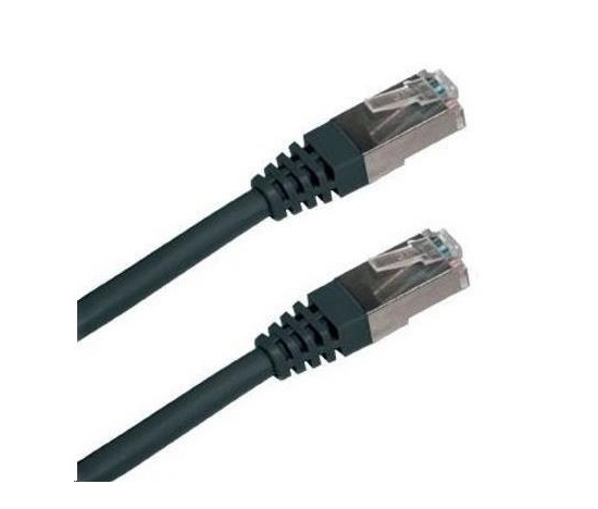 XtendLan patch kabel Cat5E, FTP - 2m, černý