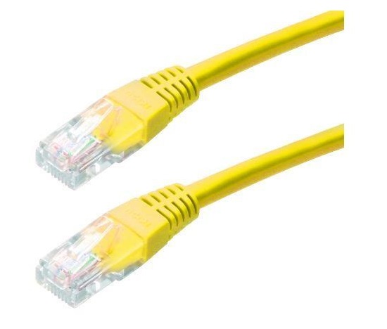 XtendLan patch kabel Cat5E, UTP - 0,5m, žlutý (prodej po 10 ks)