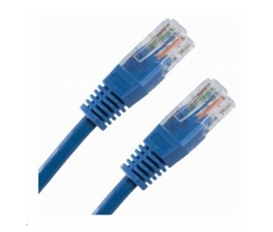 XtendLan patch kabel Cat5E, UTP - 1,5m, modrý