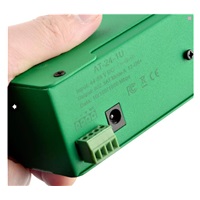 POE injektor aktivní - 24x 1Gb/s, stíněný, svorkovnice, 802.3af/at