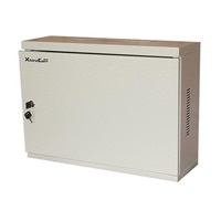 XtendLan 19" nástěnný vertikální rozvaděč 3U 540x180, plné dveře, šedý