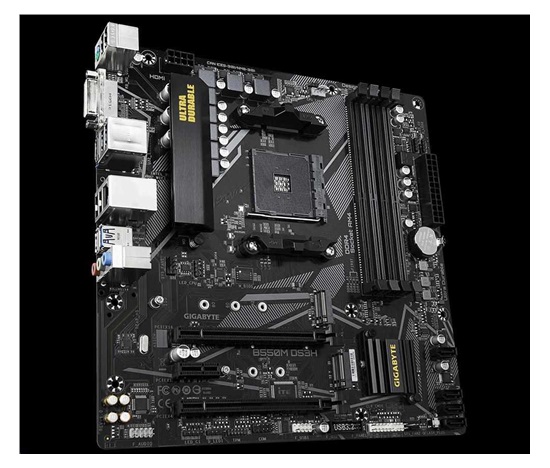 BAZAR - GIGABYTE MB Sc AM4 B550M DS3H, AMD B550M, 4 x DDR4, HDMI - Po opravě (Bez příšlušenství)