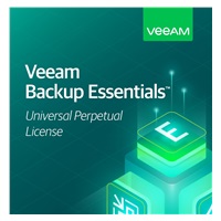 Veeam Backup Essentials Universal Perpetual License. Inc. Ent. Plus Ed. features. 1Y of Prod. (24/7) Supp. is inc. CON