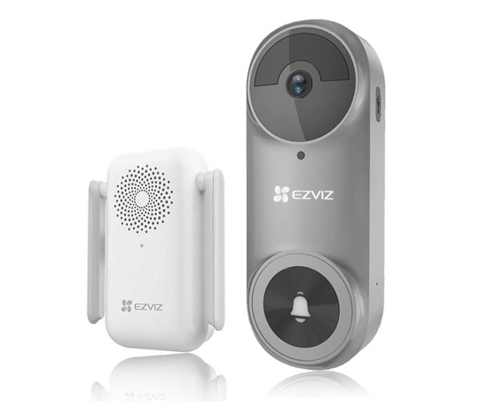 Ezviz  DB2  Pro 2K+ (CS-DB2-A0-2C5WPBR) - baterií napájený vstupní wi-fi videozvonek - šedý