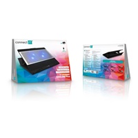 CONNECT IT FrostBlast chladící podložka pod notebook s modrým podsvícením, ČERNÁ
