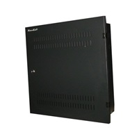 XtendLan 19" rozvaděč do zdi 2U+4U 530x130, perforované dveře, černý