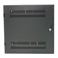 XtendLan 19" nástěnný vertikální rozvaděč 2U+4U 540x150, perforované dveře, černý