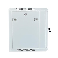 XtendLan 19" nástěnný rozvaděč 12U 600x450, nosnost 60 kg, skleněné dveře, svařovaný, šedý