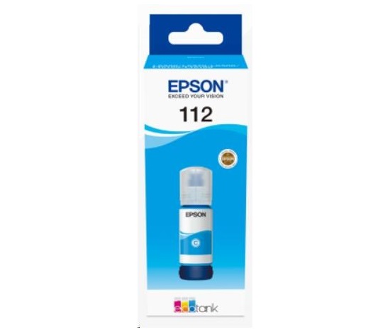 BAZAR - EPSON ink bar 112 EcoTank Pigment Cyan ink bottle - Poškozený obal (Komplet)