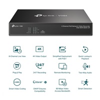 TP-Link VIGI NVR1004H-4P, videorekordér, 4 channels, 4xPoE, 1xSATA, 1x100Mb/s LAN, 2xUSB2.0, 1xHDMI,1xVGA