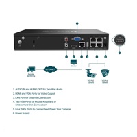 TP-Link VIGI NVR1004H-4P, videorekordér, 4 channels, 4xPoE, 1xSATA, 1x100Mb/s LAN, 2xUSB2.0, 1xHDMI,1xVGA