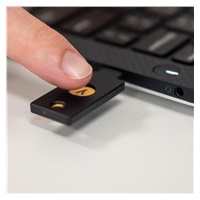 Security Key C NFC - USB-C, podporující vícefaktorovou autentizaci (NFC), podpora FIDO2 U2F, voděodolný