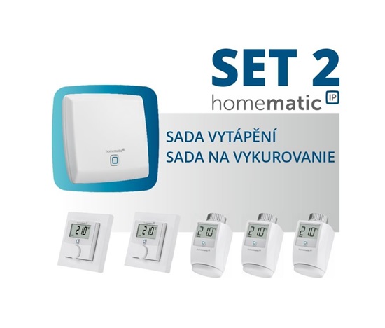 Homematic IP  Sada vytápění (byt 2+1) - HmIP-SET2