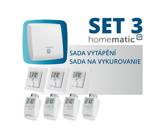 Homematic IP  Sada vytápění (byt 3+1) - HmIP-SET3