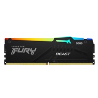 KINGSTON DIMM DDR5 64GB (Kit of 4) 6000MT/s CL40 FURY Beast RGB XMP