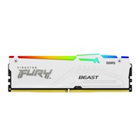 KINGSTON DIMM DDR5 64GB (Kit of 4) 5200MT/s CL40 FURY Beast White RGB XMP