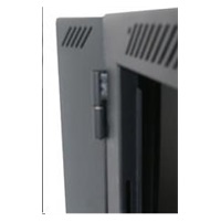 XtendLan 19" dvoudílný nástěnný rozvaděč 22U 600x550, nosnost 60 kg, skleněné dveře, svařovaný,černý