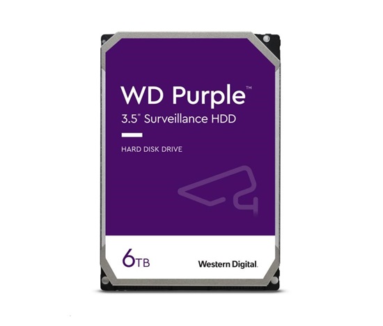 WD PURPLE WD64PURZ 6TB, SATA III 3.5", 256MB, 175MB/s, Low Noise, CMR