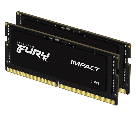 KINGSTON SODIMM DDR5 32GB (Kit of 2) 6000MT/s CL38 FURY Impact XMP