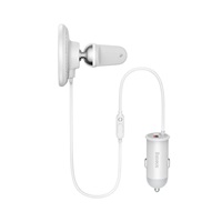 Baseus CW01 magnetický držák s bezdrátovým nabíjením (do ventilační mřížky) 15W+25W, bílá