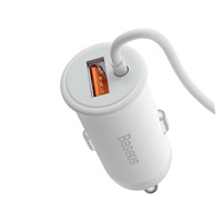 Baseus CW01 magnetický držák s bezdrátovým nabíjením (do ventilační mřížky) 15W+25W, bílá