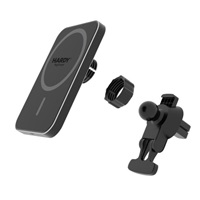 3mk držák do auta HARDY MagCharger, 15W bezdrátové nabíjení, MagSafe