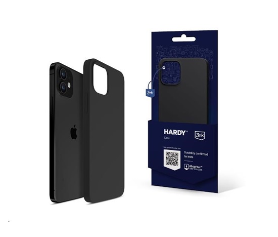 3mk ochranný kryt Hardy Silicone MagCase pro Apple iPhone 12, Graphite