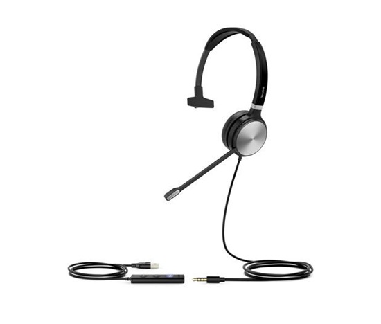 Yealink UH36 Mono náhlavní souprava na jedno ucho s 3.5mm jack - USB konektory