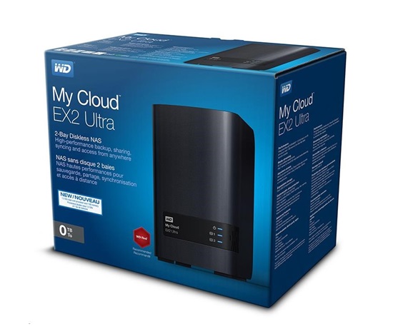 BAZAR - WD My CLOUD EX 2 ULTRA, bez HDD 3,5", RJ45, NAS