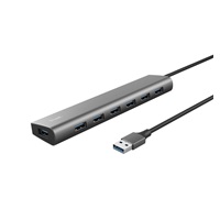 TRUST rozbočovač HALYX, 7portový rozbočovač USB 3.2 Gen1