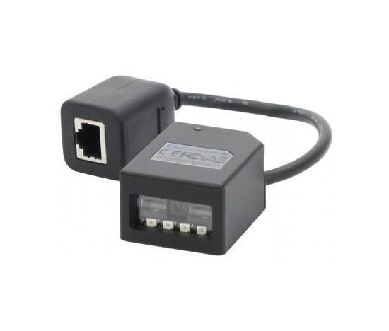 Newland 1D CCD Fixed Mounted Reader with 2 meter RS-232 extension cable and multi-plug adapter