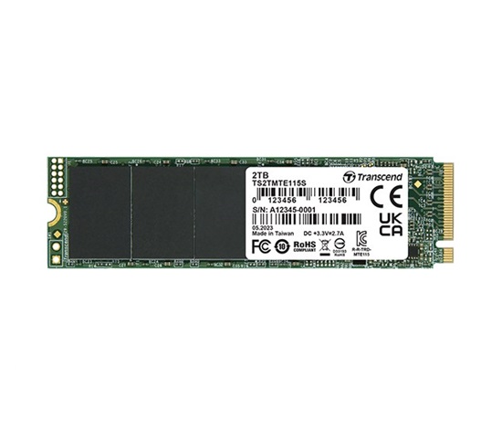 TRANSCEND SSD 115S 250GB, M.2 2280, PCIe Gen3x4, NVMe, TLC, bez DRAM