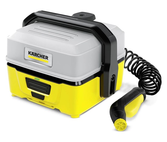 Karcher OC 3 outdoorová myčka, přenosná, tlaková, 120 l/h, 5 bar, vodní filtr, akumulátorový pohon