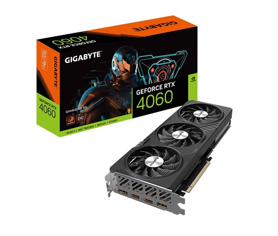 GIGABYTE VGA NVIDIA GeForce RTX 4060 GAMING OC 8G, 8G GDDR6, 2xDP, 2xHDMI