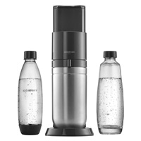 SodaStream DUO výrobník sody, mechanický, plastová láhev, skleněná láhev, bombička s CO2