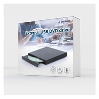 GEMBIRD externí DVD-ROM vypalovačka DVD-USB-04, černá