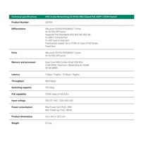 HPE Aruba Networking CX 6100 48G Class4 PoE 4SFP+ 370W Switch RENEW JL675A