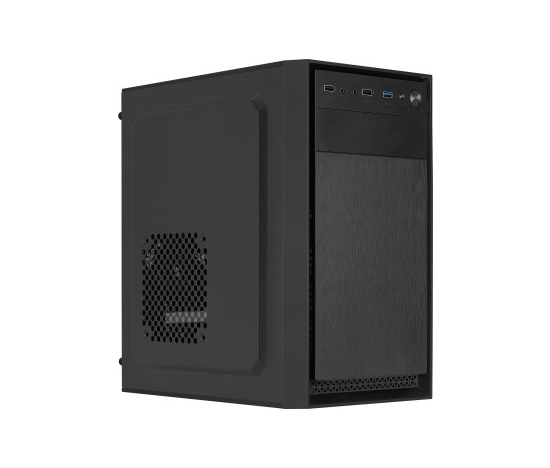 EUROCASE skříň MC X104 black, micro tower, 1x USB 3.0, 2x USB 2.0, 2x audio, bez zdroje