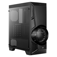 AEROCOOL skříň AeroEngine RGB, Mid tower, 1x USB 3.0, 2x USB 2.0, 2x audio, bez zdroje