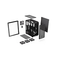 ENDORFY Case Arx 500 ARGB, Průhledná bočnice, ATX, 4x140mm ARGB Fan, černá